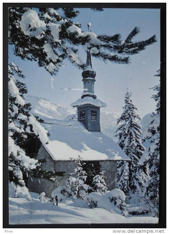 74 Samoëns sous la neige eglise D74D K74258K C74258C RH036469