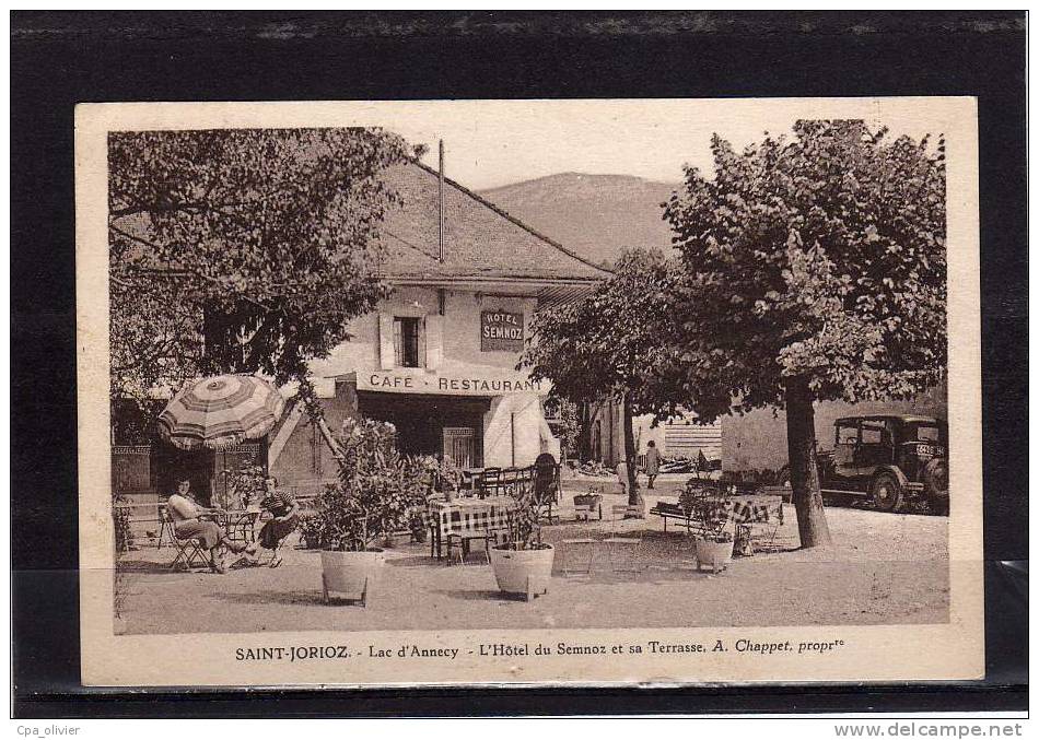 74 ST JORIOZ (envs Seynod) Lac Annecy, Hotel du Semnoz, A. Chappet Propriétaire, Terrasse, animée, ed Tardet, 1949
