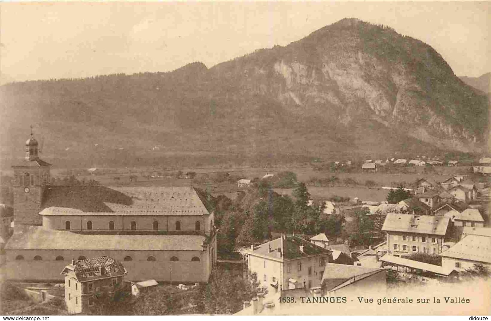 74 - Taninges - Vue général sur la ville - CPA - Voir Scans Recto-Verso