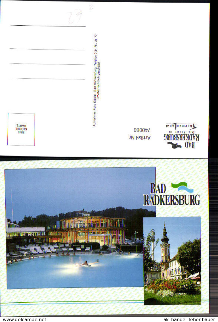 740060 Mehrbild AK Bad Radkersburg Thermalbad Kirche