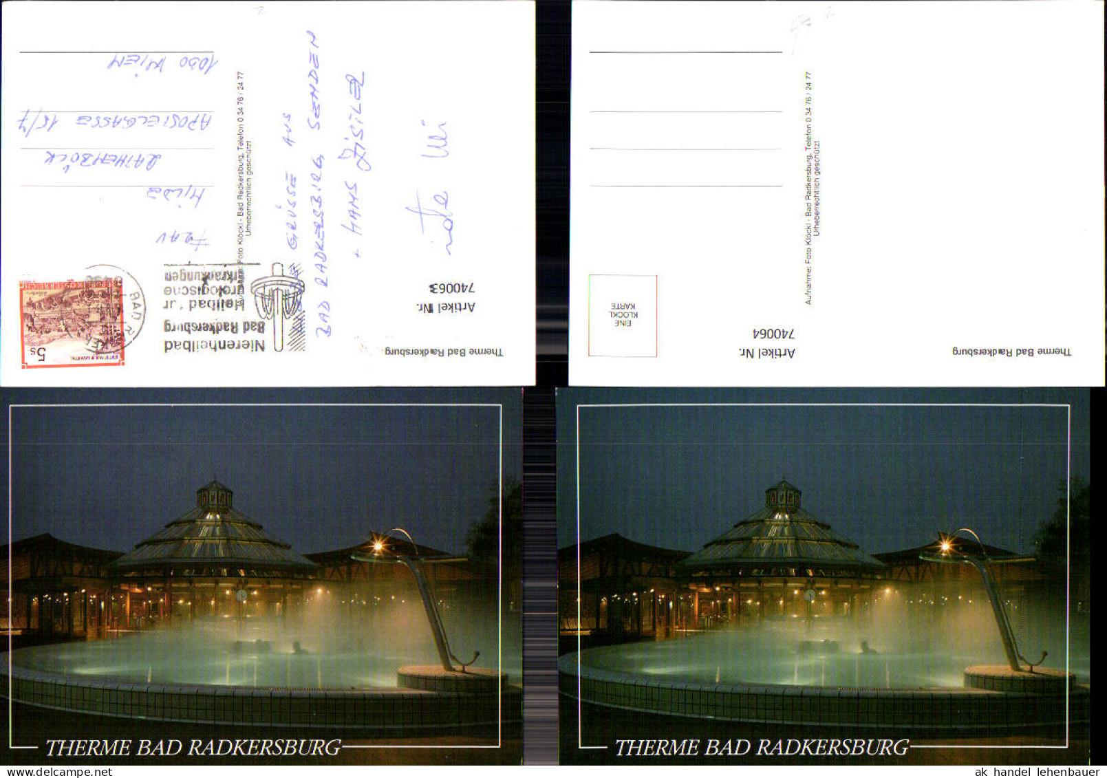 740063 Bad Radkersburg Therme b. Nacht Schwimmbad