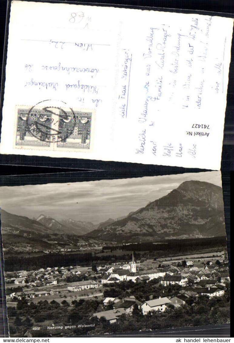 741427 Foto AK Nenzing geg. Walsertal Ansicht m. Kirche pub Foto Rhomberg 4902