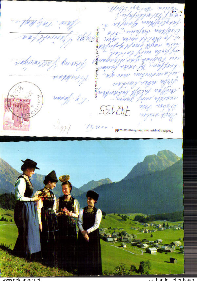 742135 Trachtengruppe a. d. Bregenzerwald Lustenau Tracht Frauen