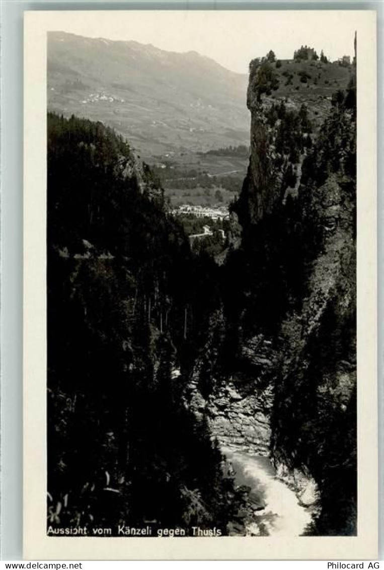 7430 Thusis - Aussicht vom Känzeli gegen Thusis - 10389863