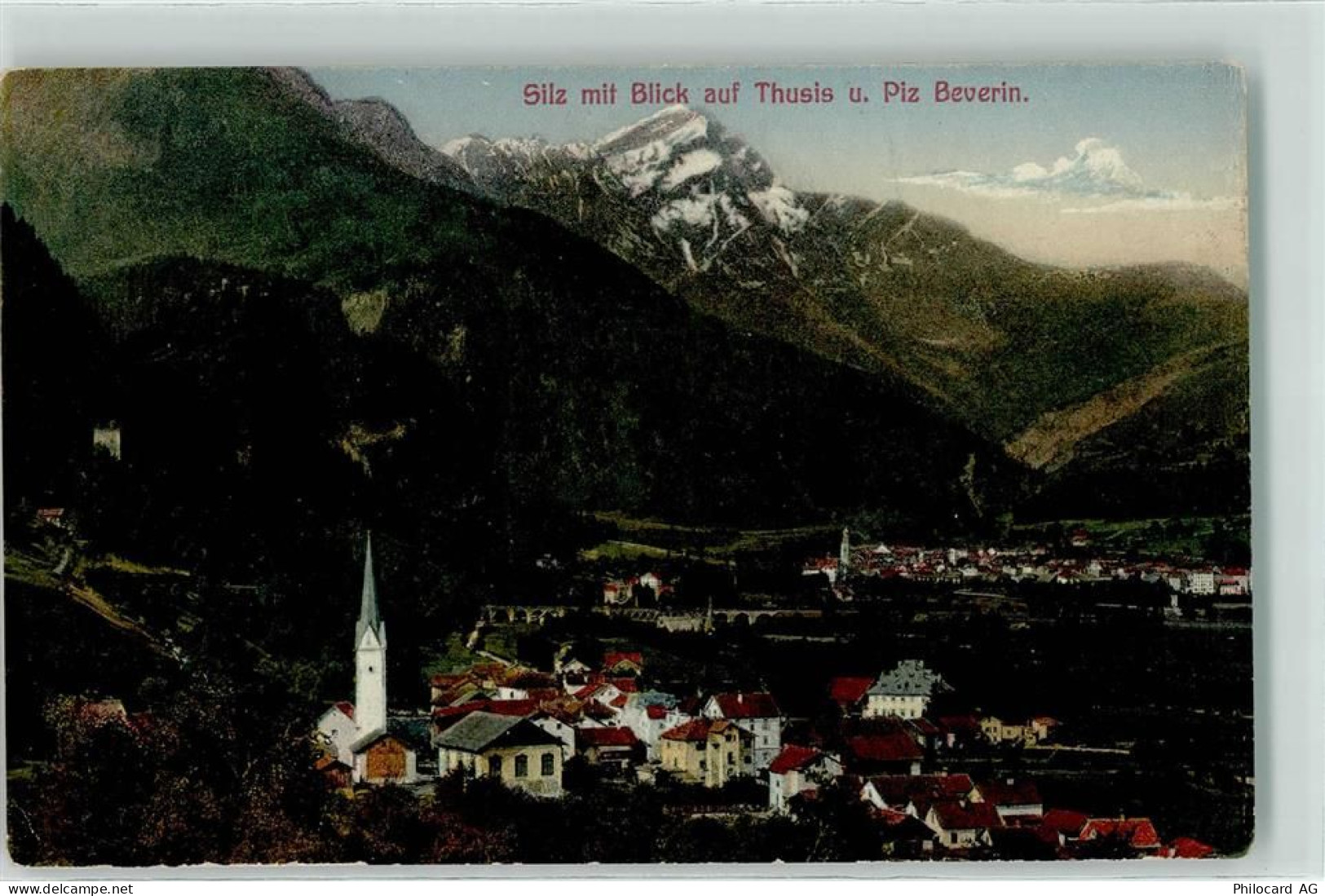 7430 Thusis - Silz mit Blick auf Thusis und Piz Beverin - 10593433