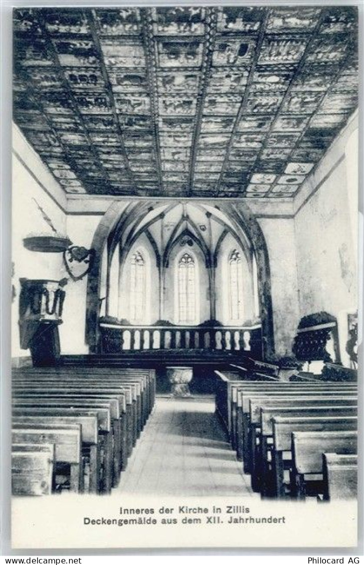 7432 Zillis-Reischen - Kirche innen AKU1 - 50704711