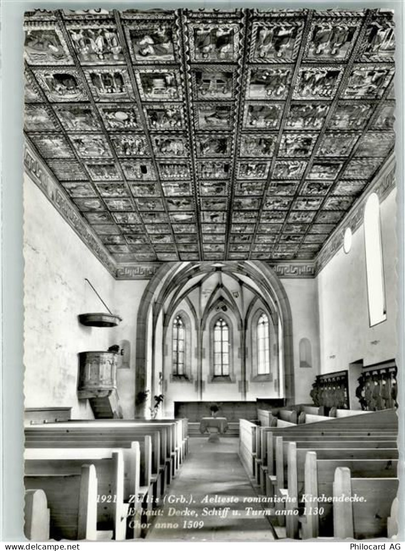 7432 Zillis-Reischen - Kirche Innenaufnahme - 10390648