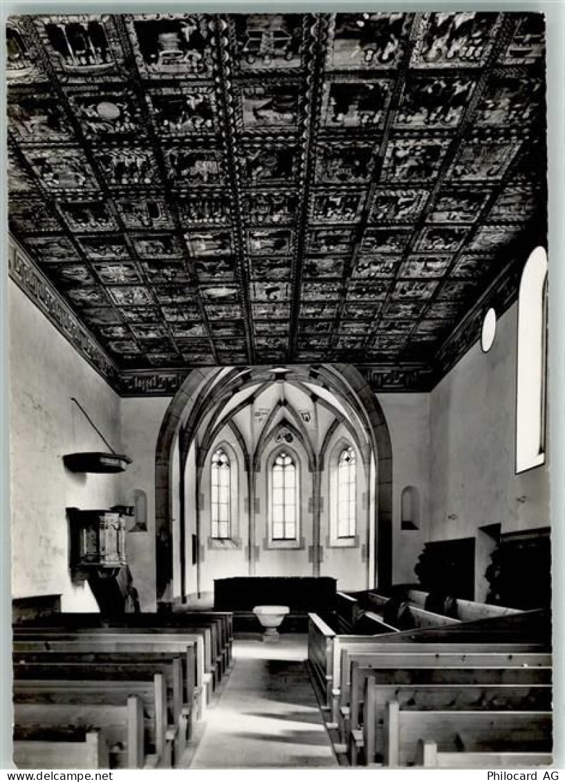 7432 Zillis-Reischen - Kirche romanische Kirchendecke - 39374657