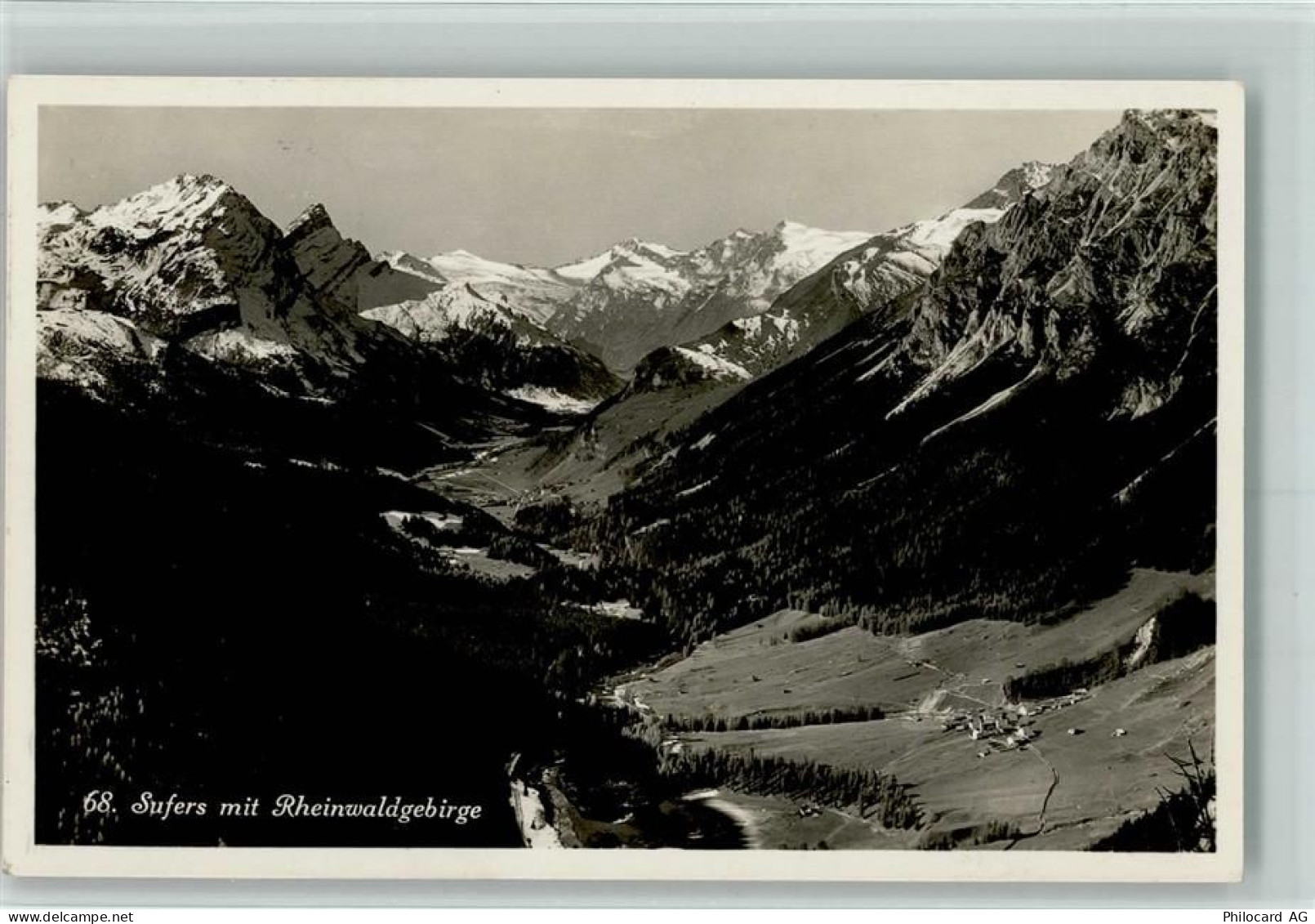 7434 Sufers 1931 - mit Rheinwaldgebirge - 10257980