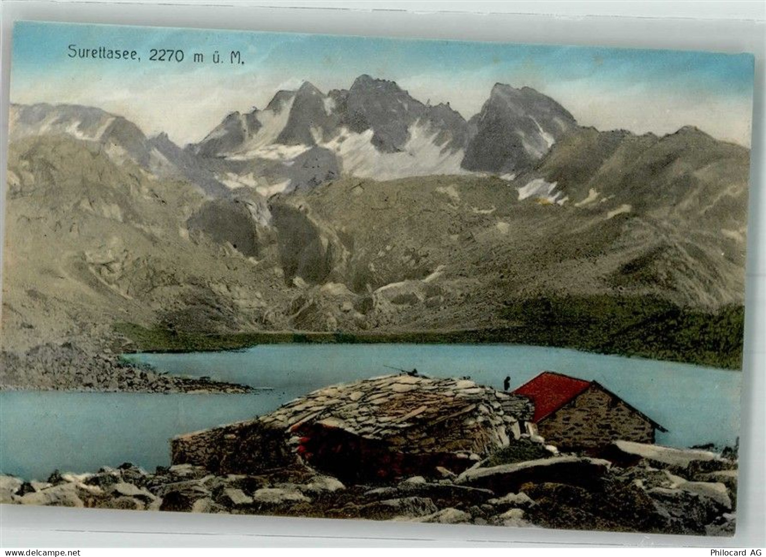 7435 Splügen Foto AK Suretta-See - 38211284