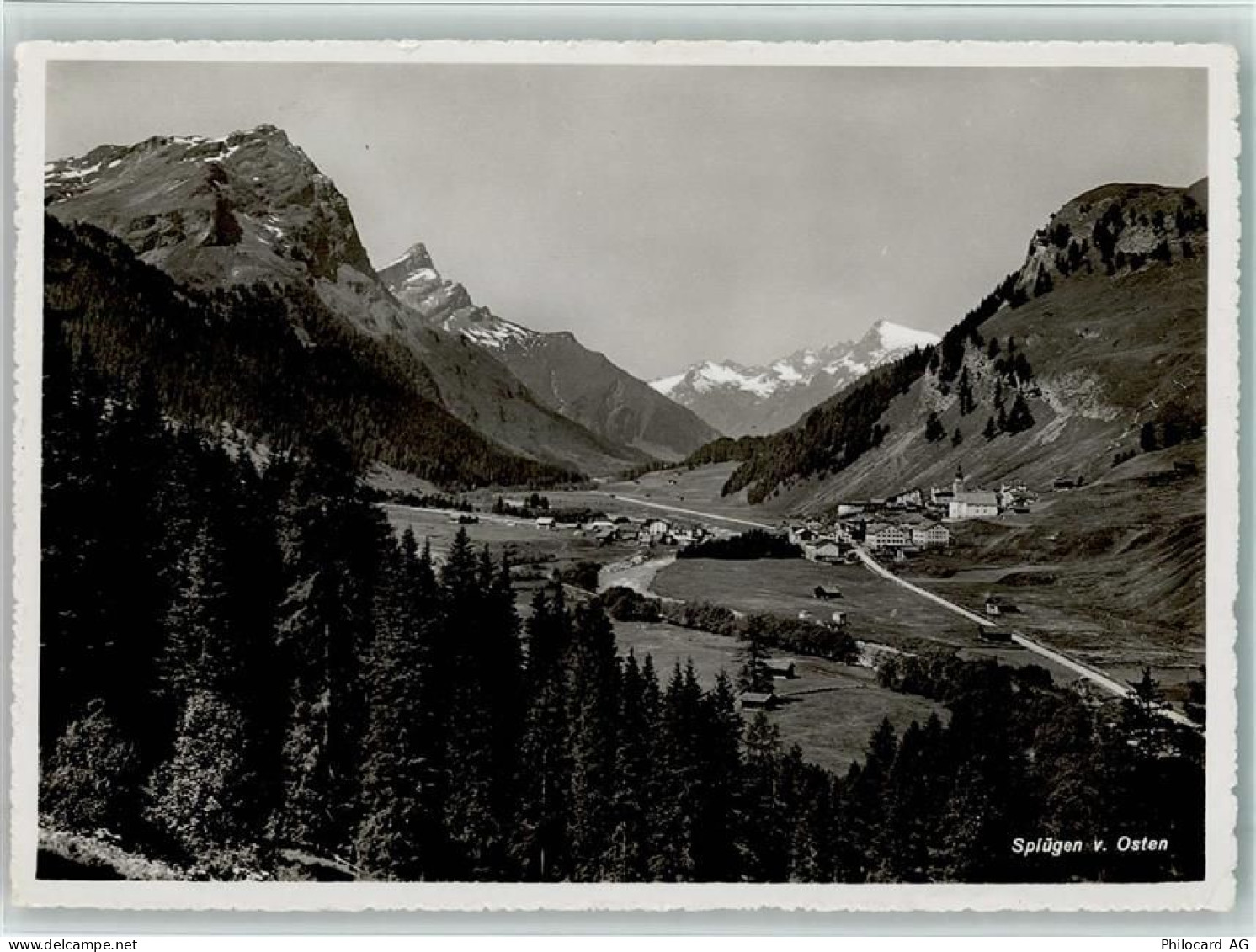 7435 Splügen - Ortsansicht von Osten - 10156091