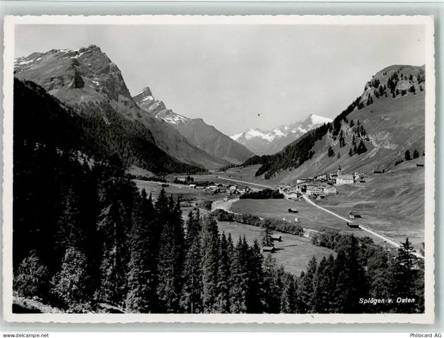 7435 Splügen - Ortsansicht von Osten - 10156092