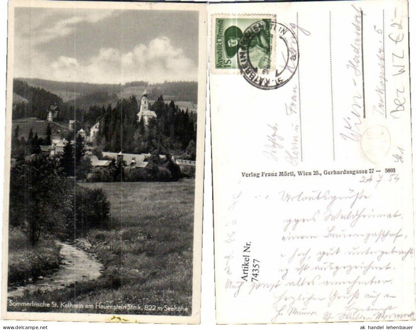 74357,Sommerfrische St Kathrein am Hauenstein