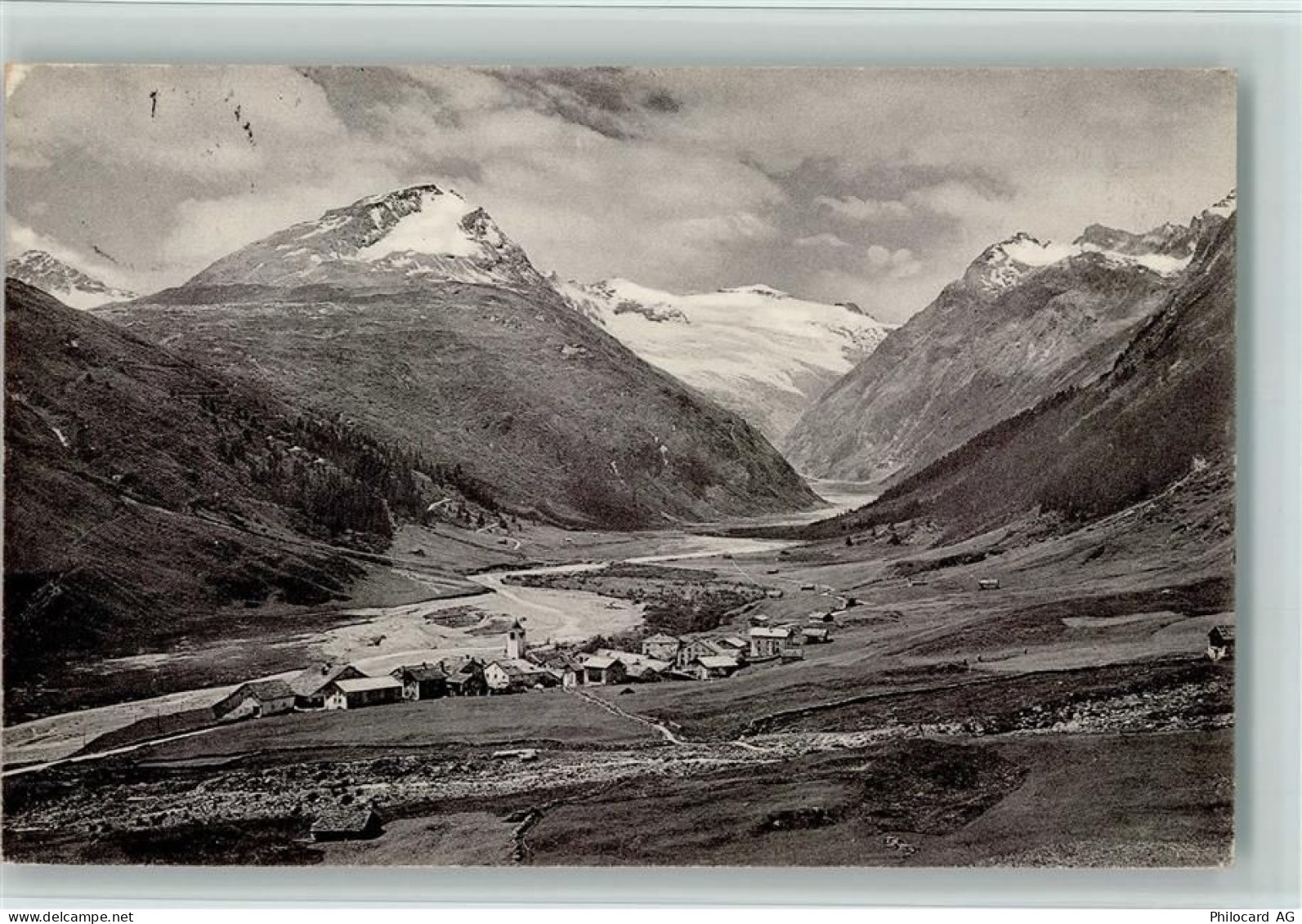 7438 Hinterrhein 1921 - Vue generale, gute Erhaltung AK - 13077856