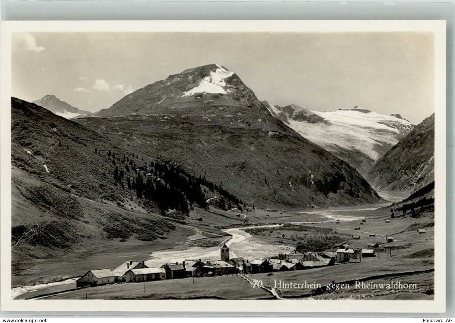 7438 Hinterrhein Foto AK Rheinwaldhorn - 38219080