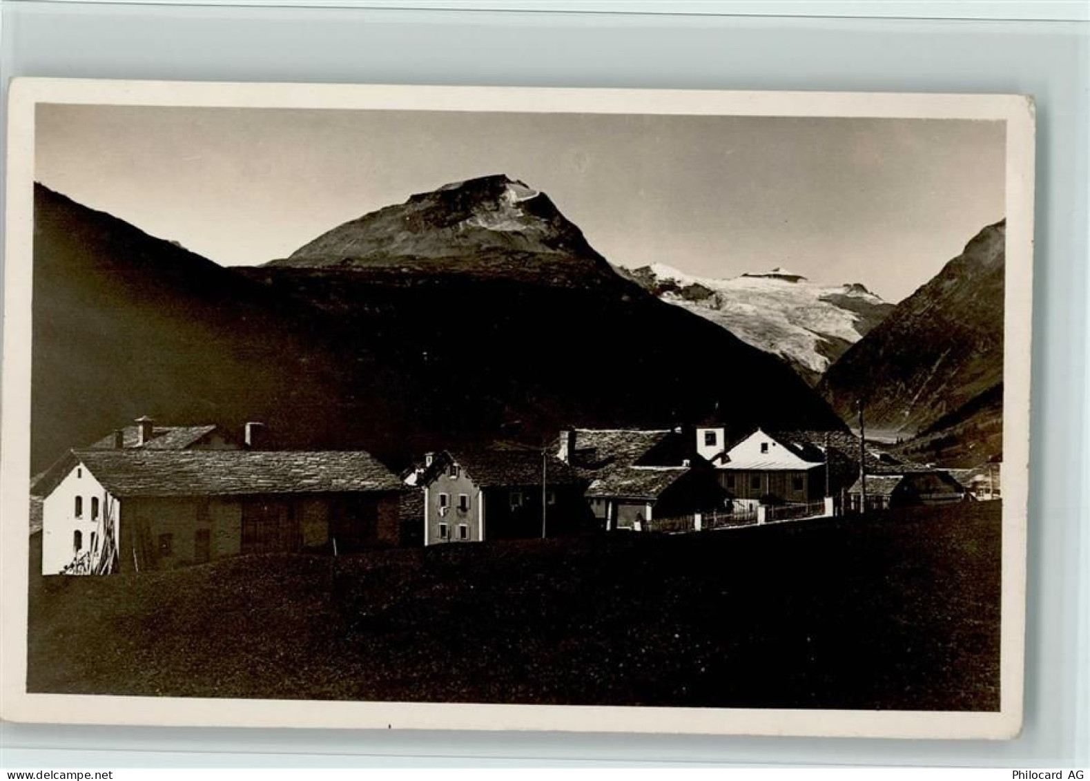 7438 Hinterrhein Foto AK Teilansicht, gute Erhaltung AK Photo Gaberell 4... - 13077595