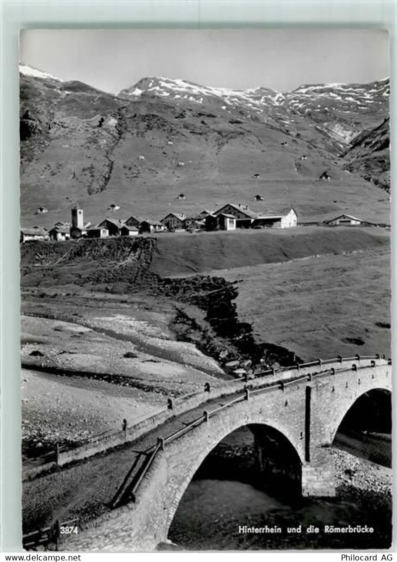 7438 Hinterrhein - Römerbrücke Verlag Geiger 3874 - 10299717