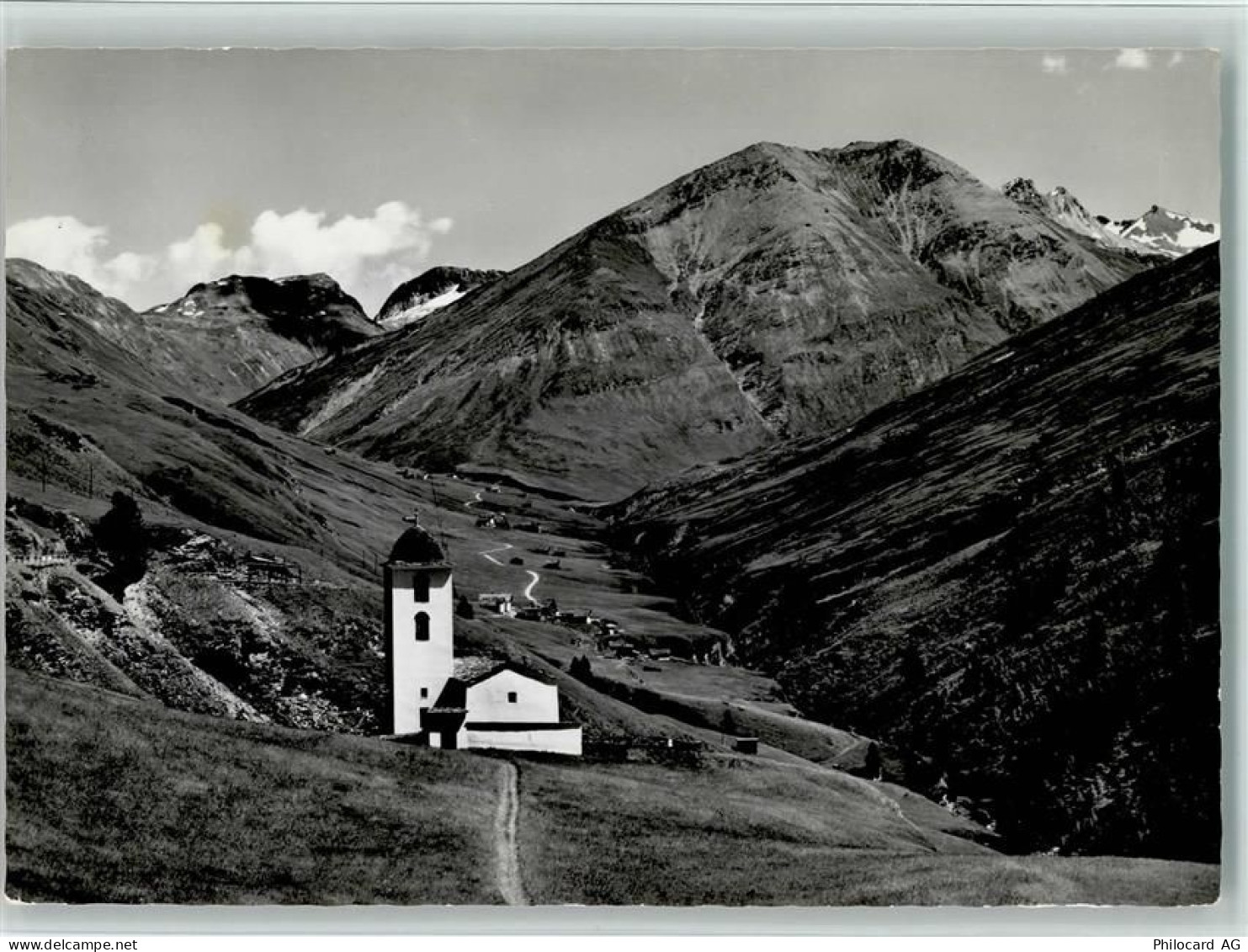 7447 Cresta (Avers) - Hotel Avers mit Kirchlein - 11089059