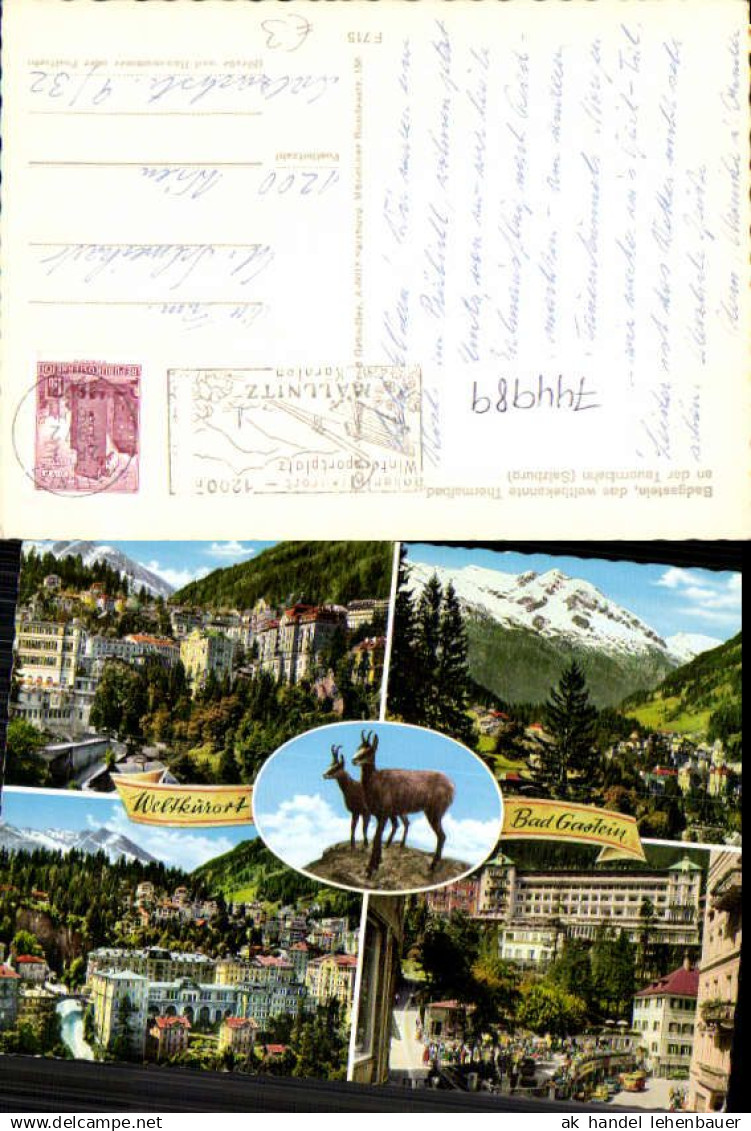 744989 Mehrbild AK Bad Gastein Wasserfall Ansichten Gams Gämse
