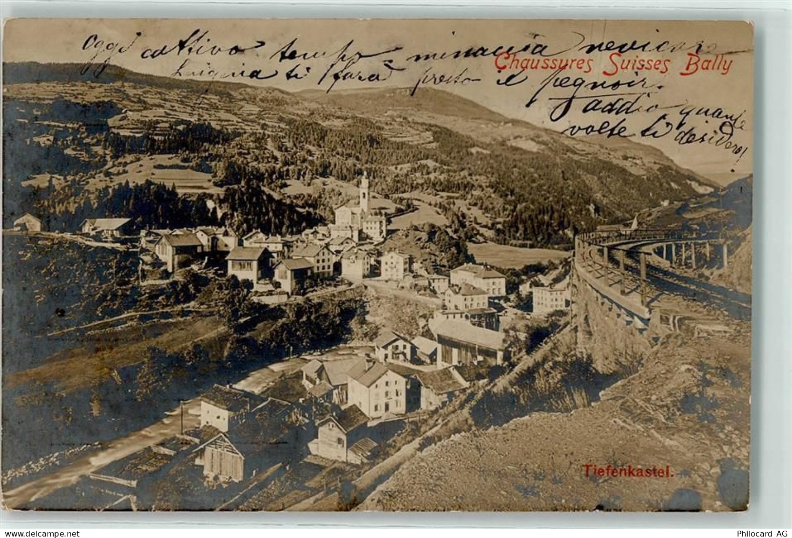 7450 Tiefencastel 1905 - Eisenbahnviadukt - 10593532