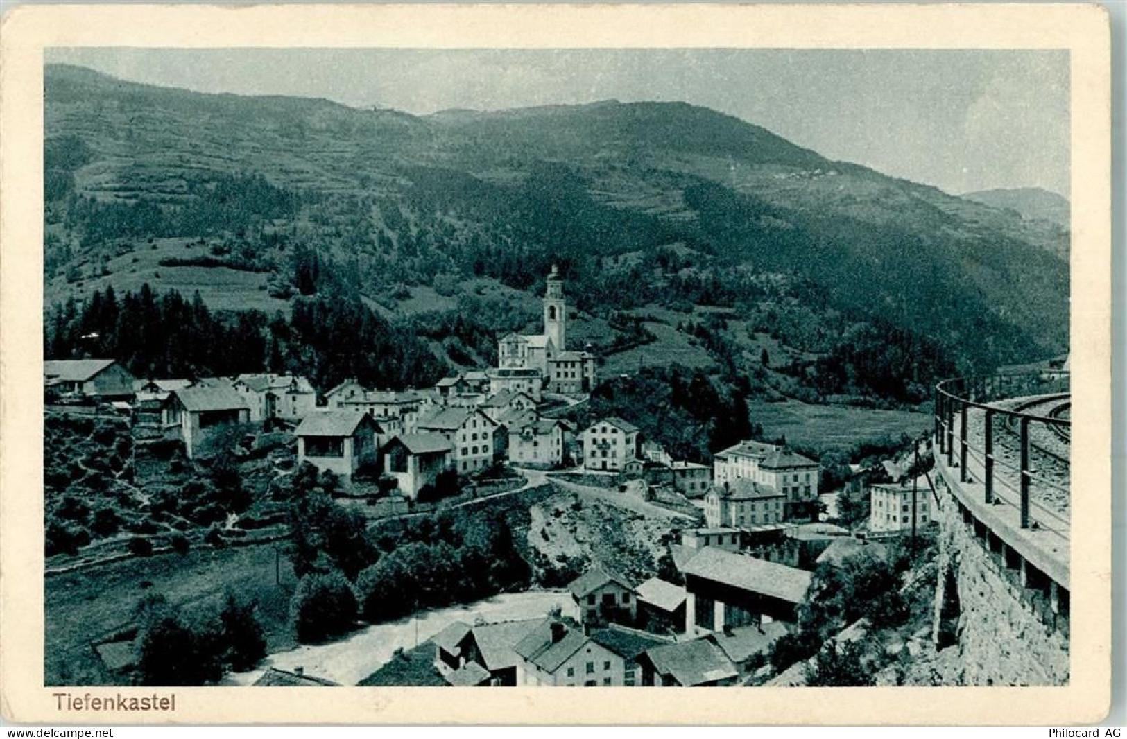 7450 Tiefencastel 1918 Foto AK - 10742233