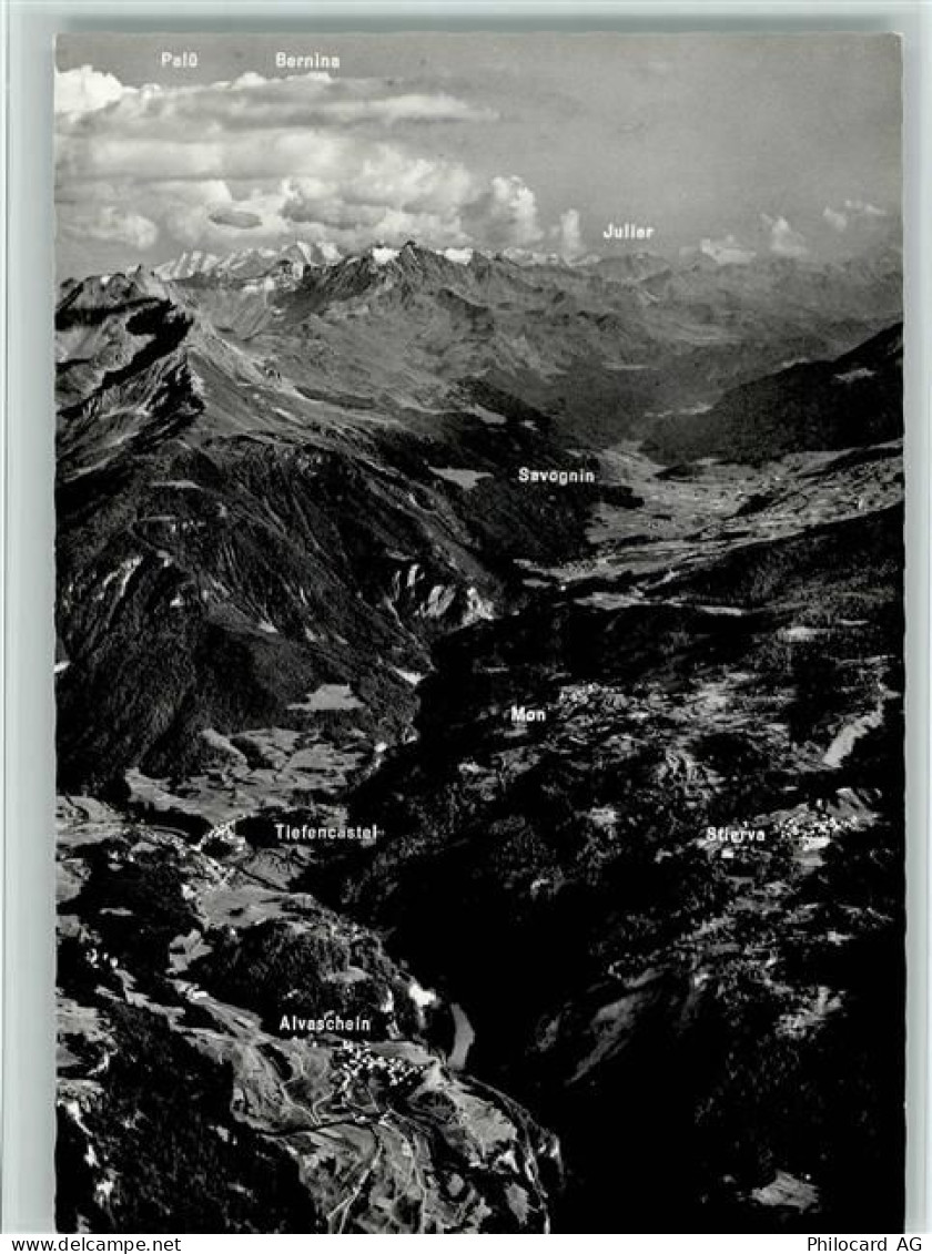 7451 Alvaschein - Tiefencastel gegen Julierpass und Berninagruppe - 11088069