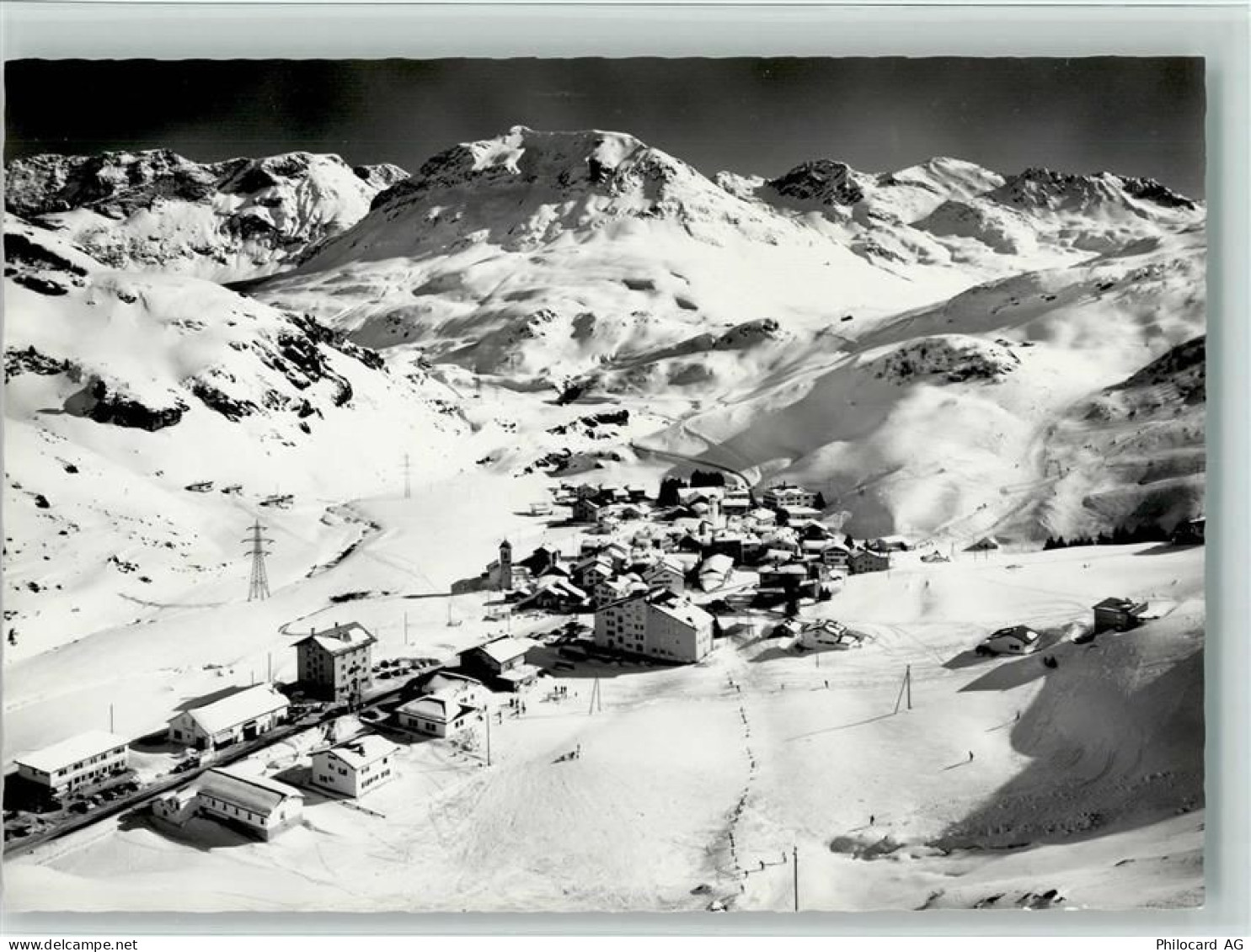 7457 Bivio - Bivio am Julierpass gegen Roccabella und Piz Lagrèv Wintera... - 10157110