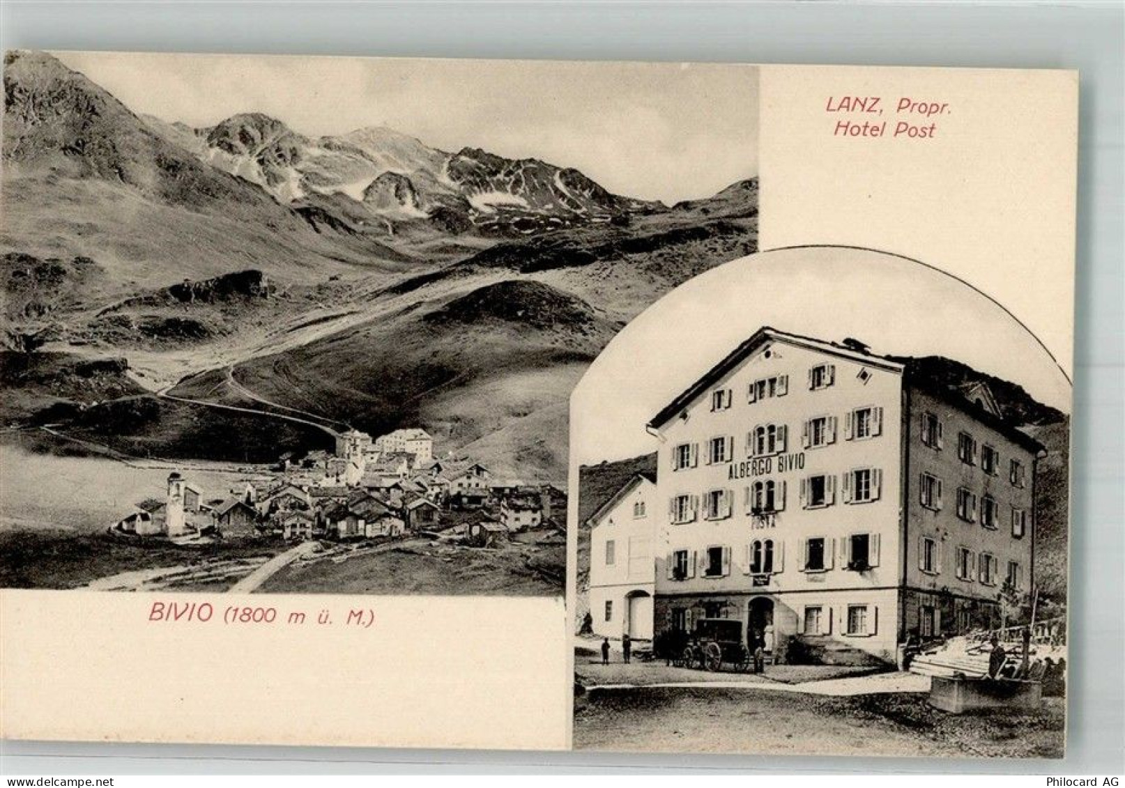 7457 Bivio Foto AK Hotel Post - 13585893