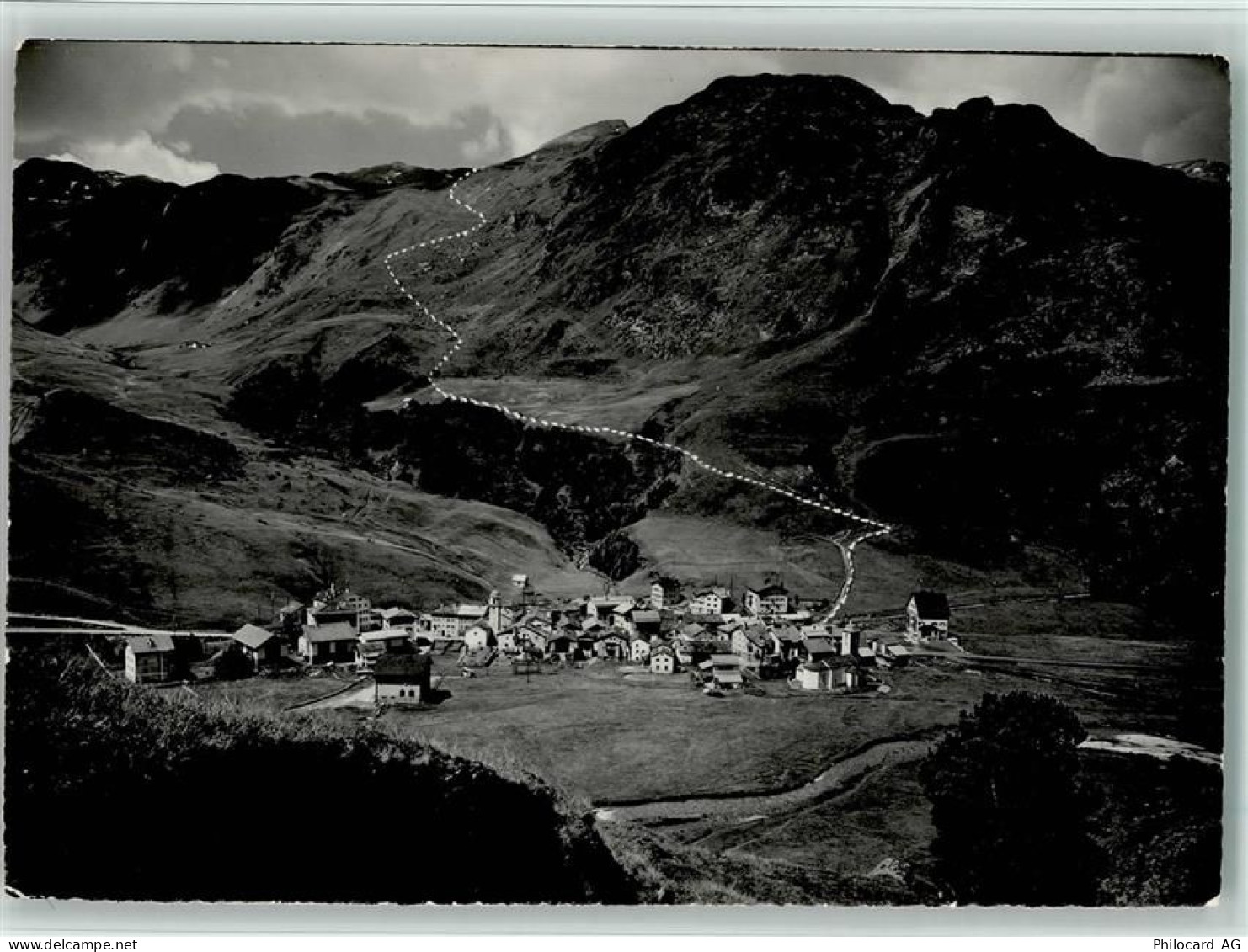 7457 Bivio - Gesamtansicht mit Route nach Avers - 10156530