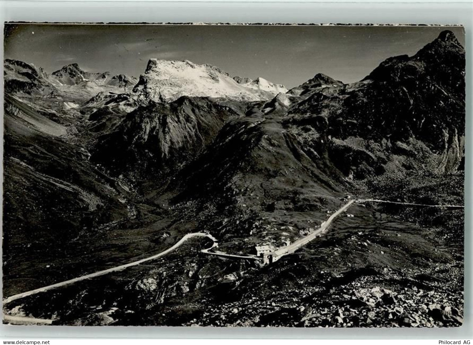 7457 Bivio - Julier-Hospiz mit Val Agnelli und Piz Valetta - 10156293