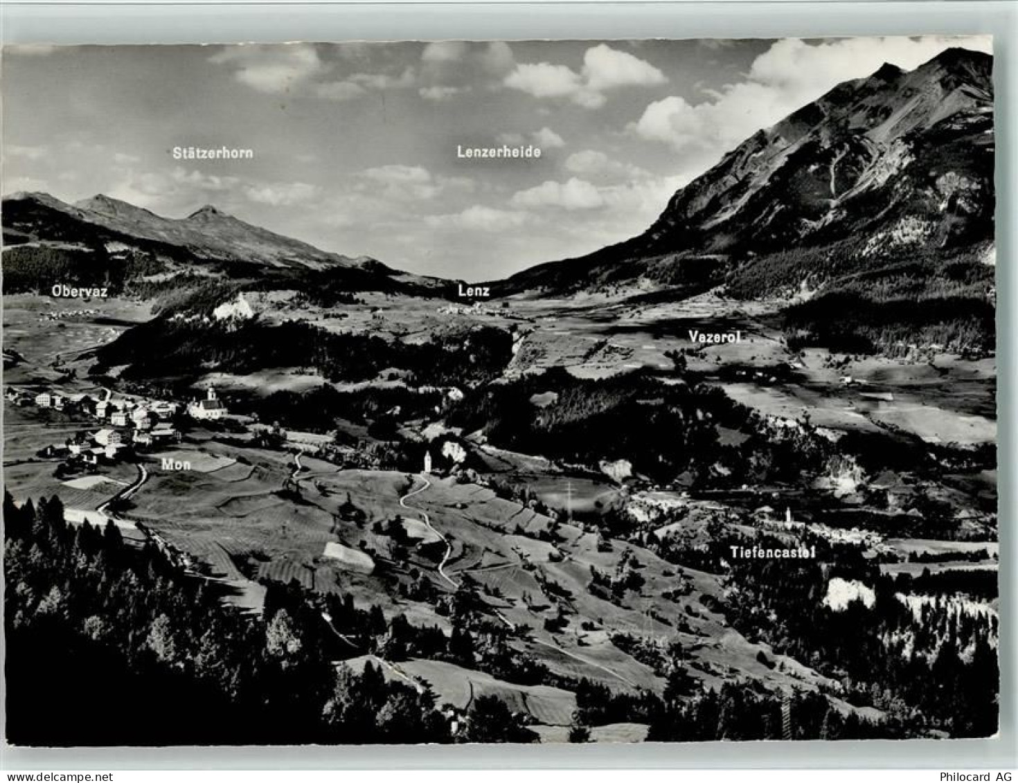 7458 Mon - Mon und Tiefencastel gegen Obervaz Lenz Lenzerheide - 10157107