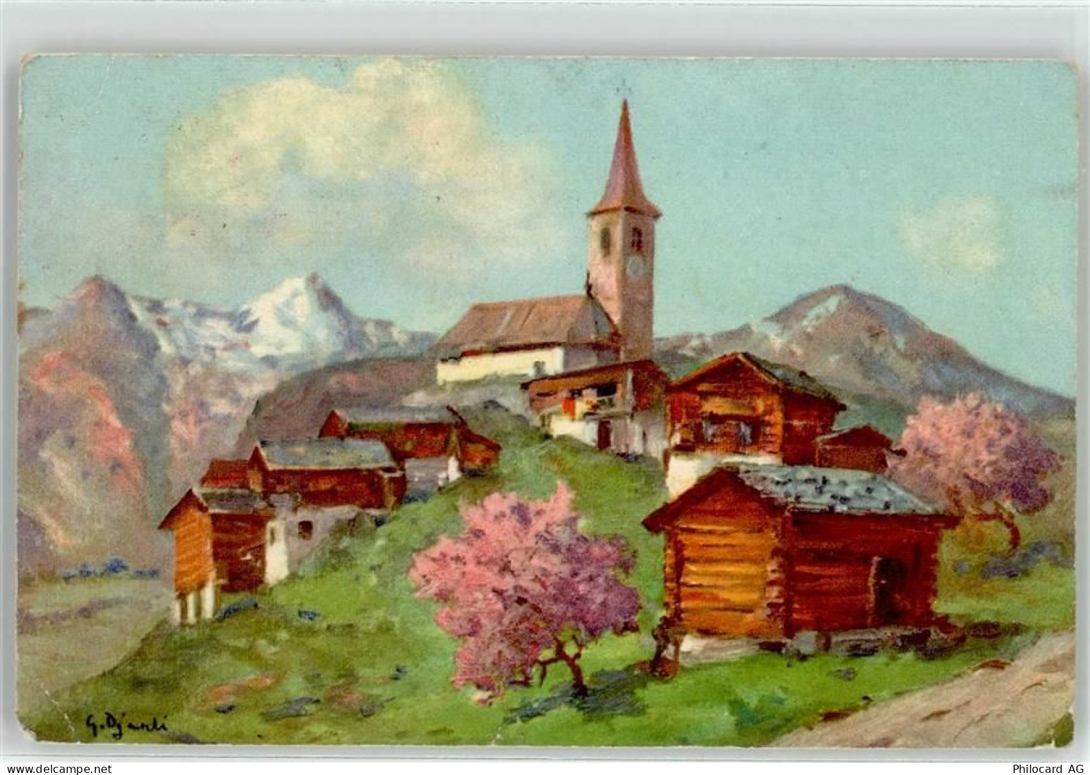 7477 Filisur Künstlerkarte Chur Albula - 52010562