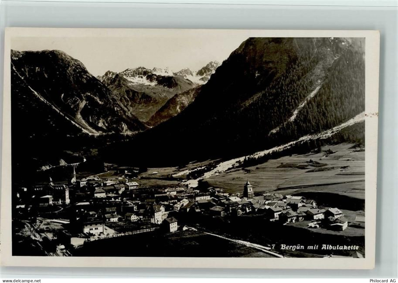 7482 Bergün Bravuogn 1933 - mit Albulakette - 10196211