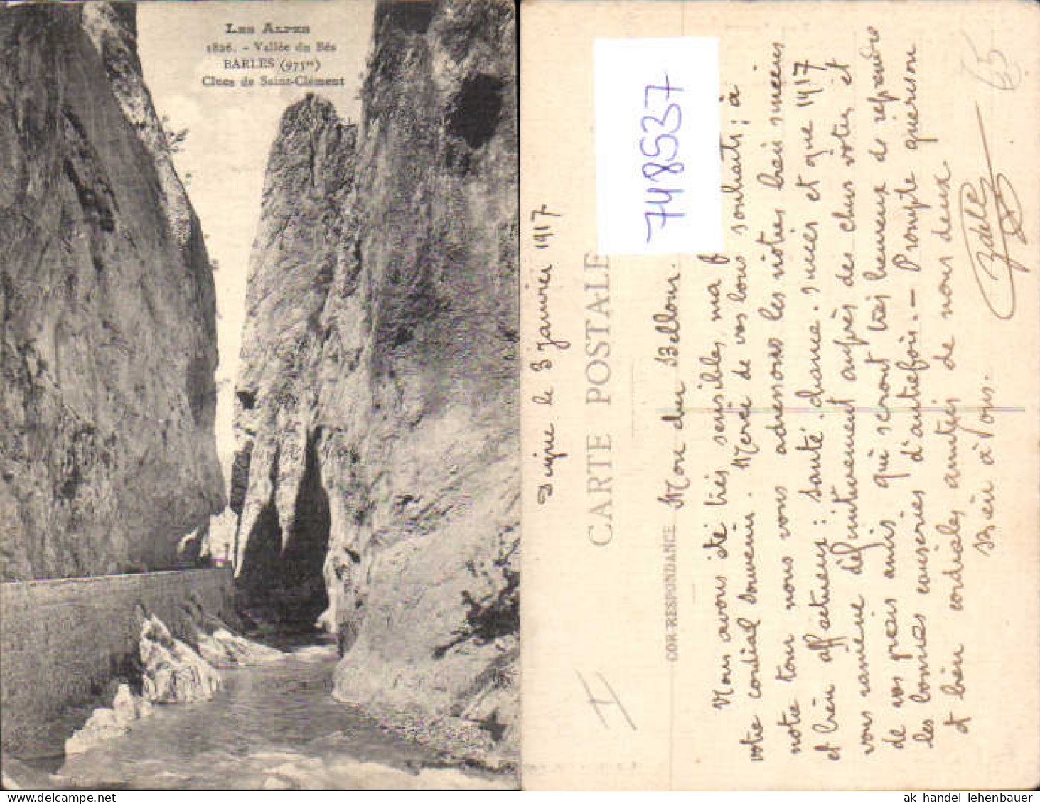 748537 Vallee du Bes Barles Clues de Saint-Clement France