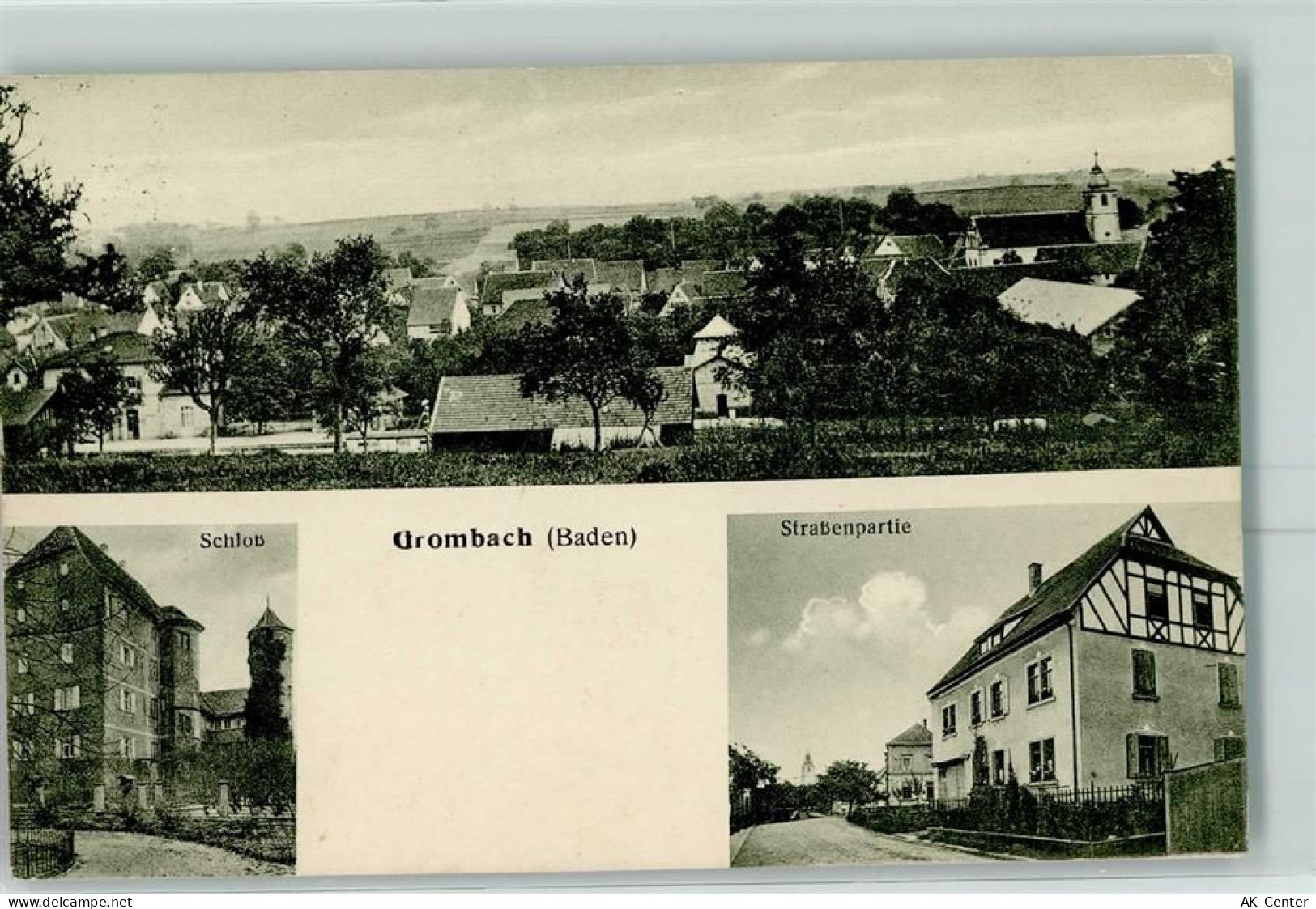 74906 W6927 Grombach , Kr Sinsheim, Elsenz - Schloss Bahnpost Mannheim -... - 13423817