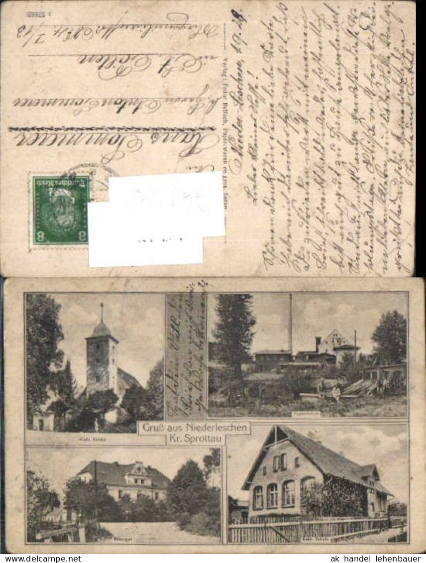 749348 Niederleschen Nieder Leschen Sprottau Schlesien Lebus Szprotawa Zaganski Leszno Dolne