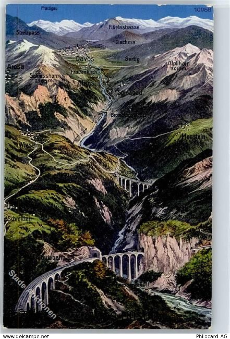 7494 Wiesen GR - Albulabahn, Panorama - 51279821