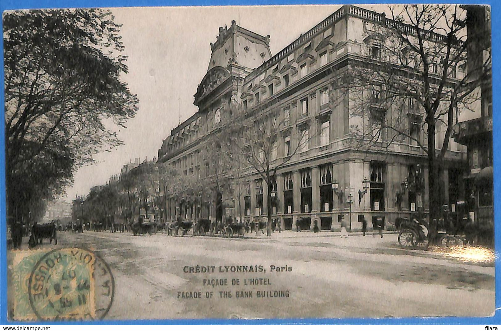 75 - 07 - Paris - Credit Lyonnais - Facade de l'Hotel (N9491)