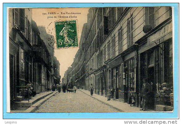 75 - 13 e -- Rue Vandrezanne prise de l'a....