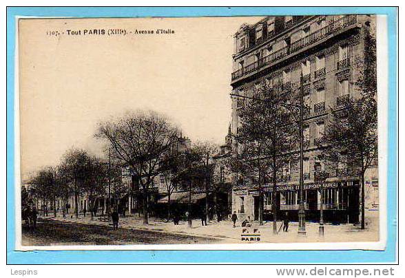 75 - 13 e -- Tout Paris - Avenue d'Italie ...