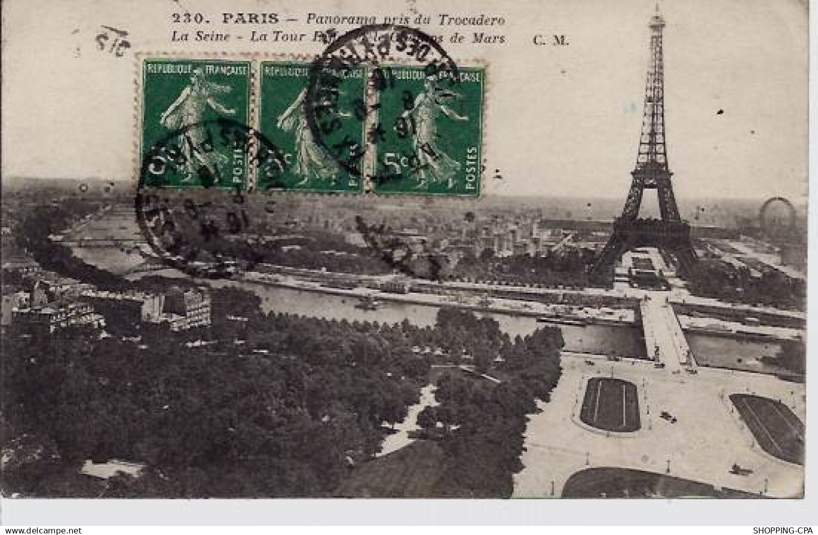 75 - Panorama pris du Trocadéro