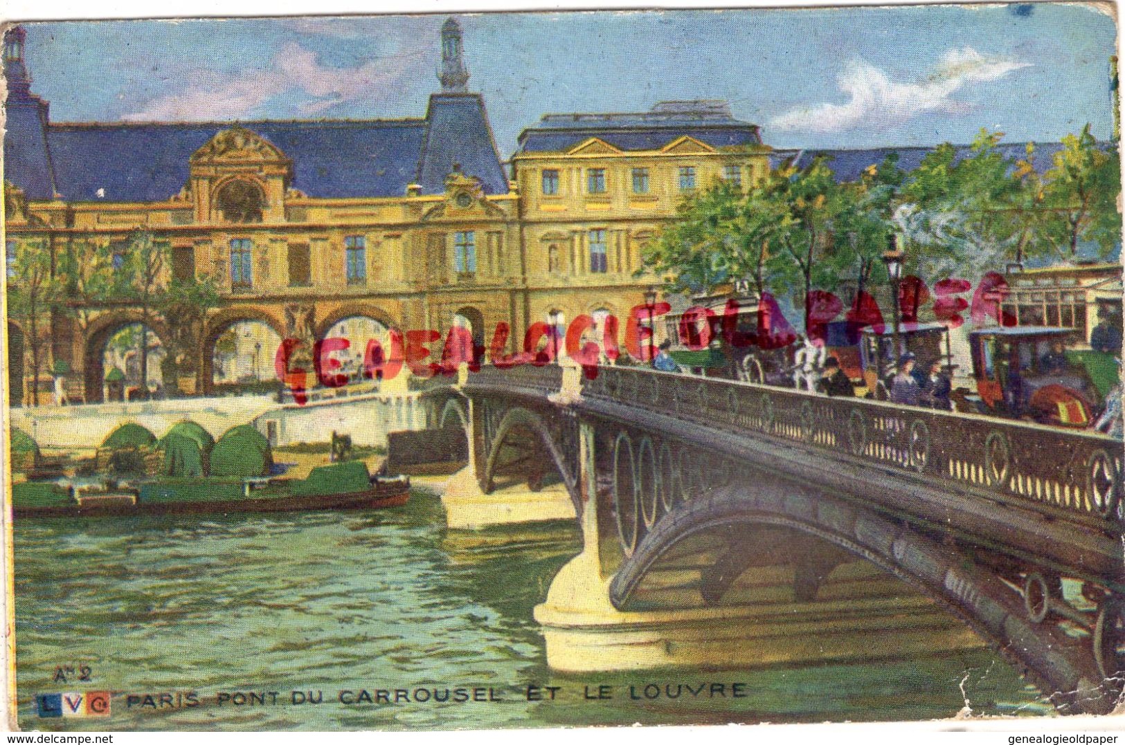 75- PARIS -01- PONT DU CARROUSEL ET LE LOUVRE