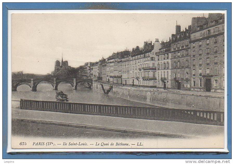 75 - PARIS - 04 Arr. -- Ile Saint Louis