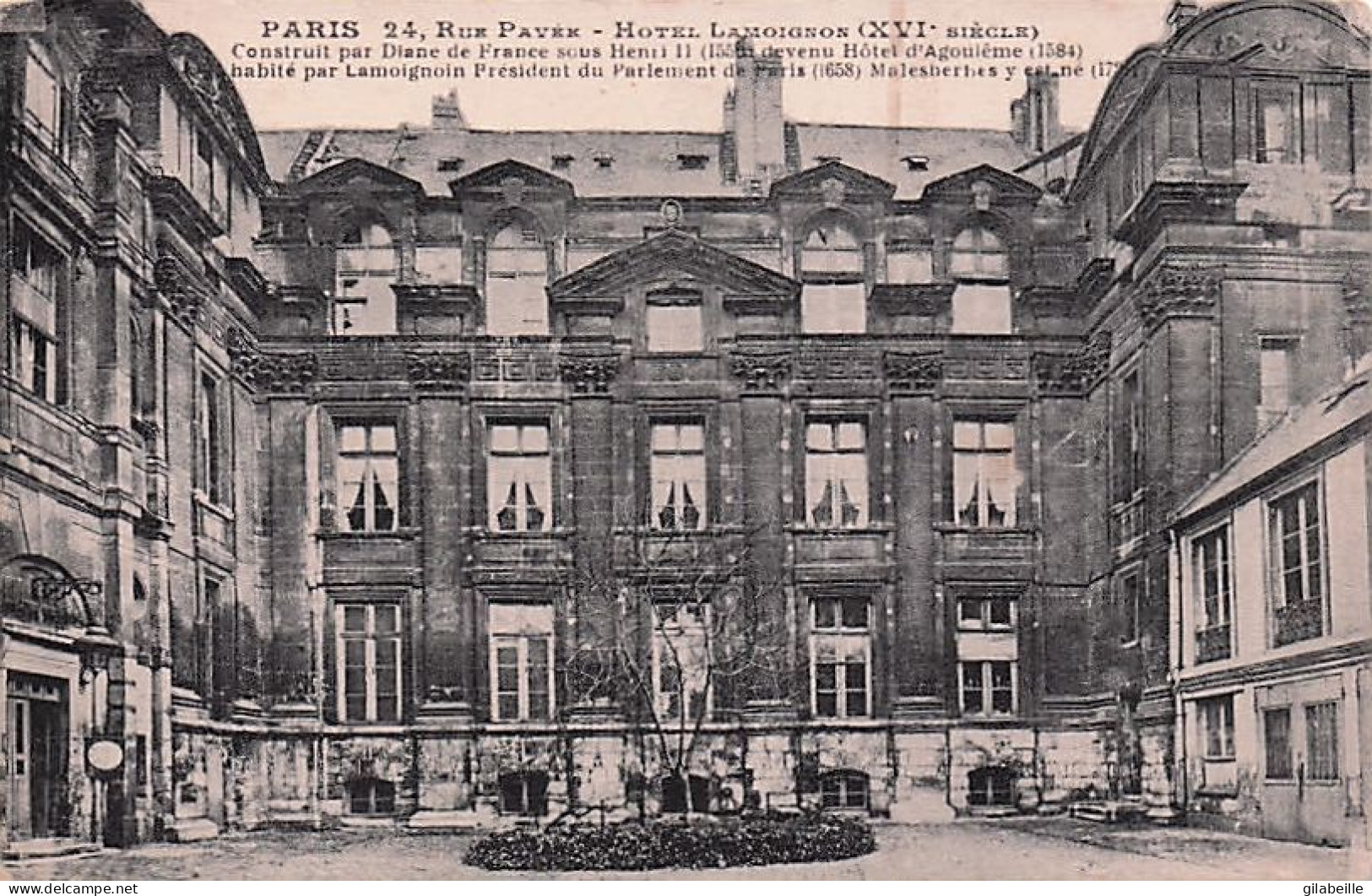 75 - PARIS 04 -  hotel Lamoignon