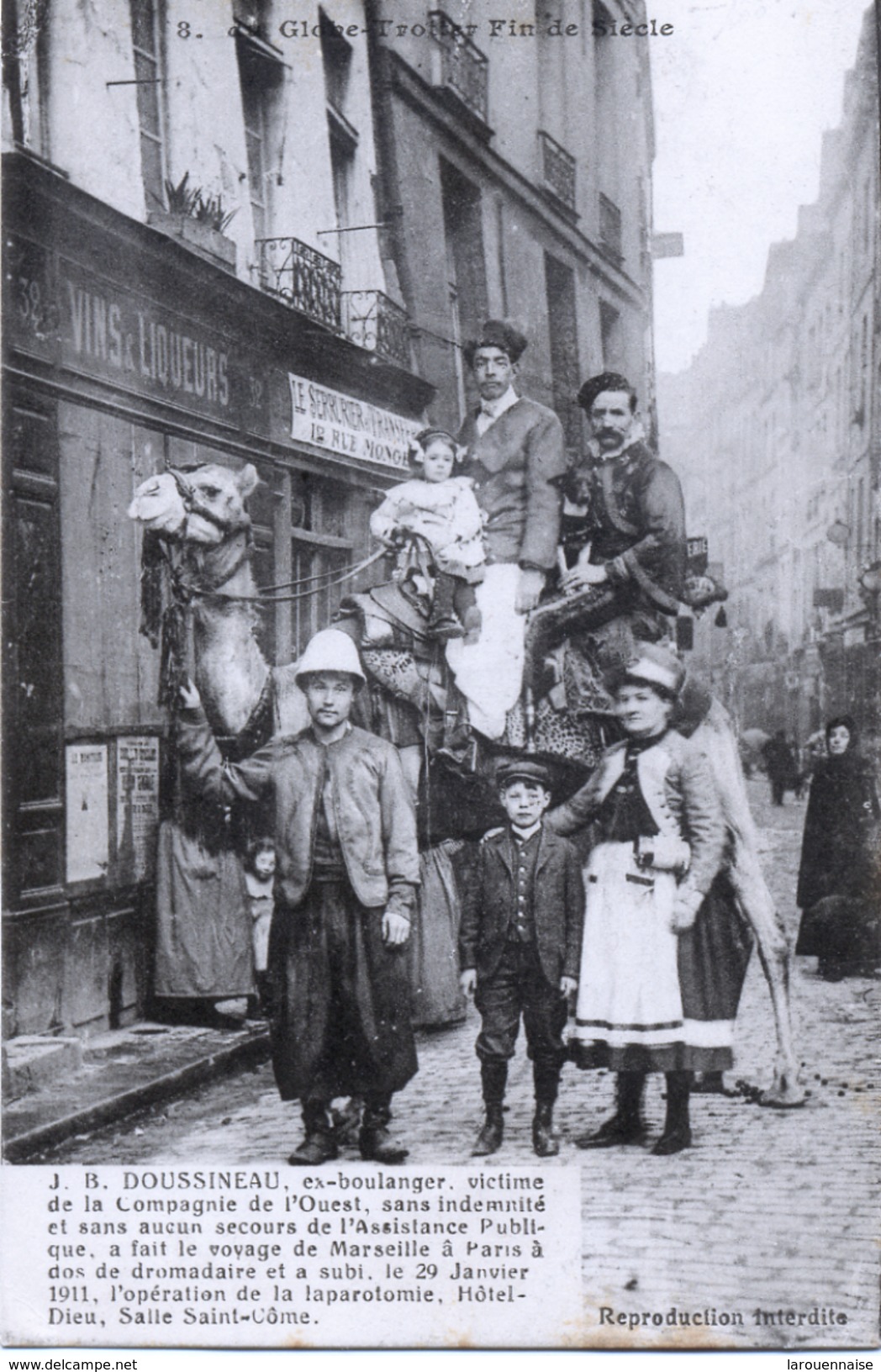 75 - Paris  05 : Globe Trotter J.B  Doussineau , rue Mouffetard .