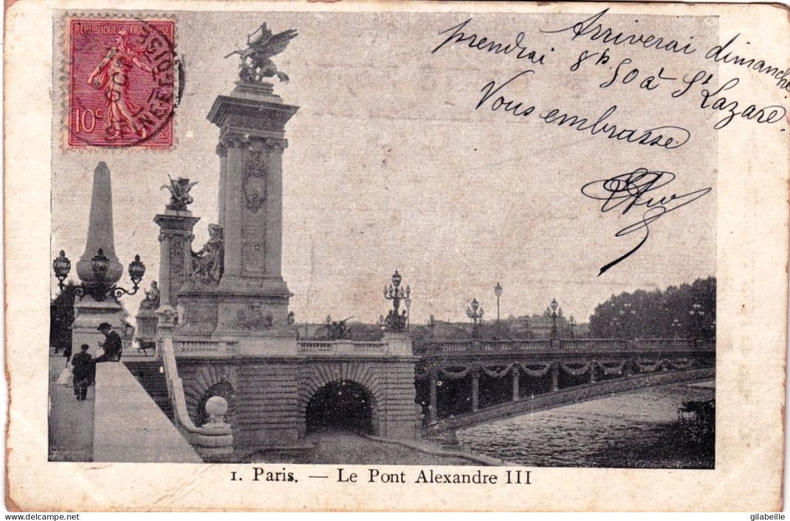 75 - PARIS 08 -  le pont Alexandre III