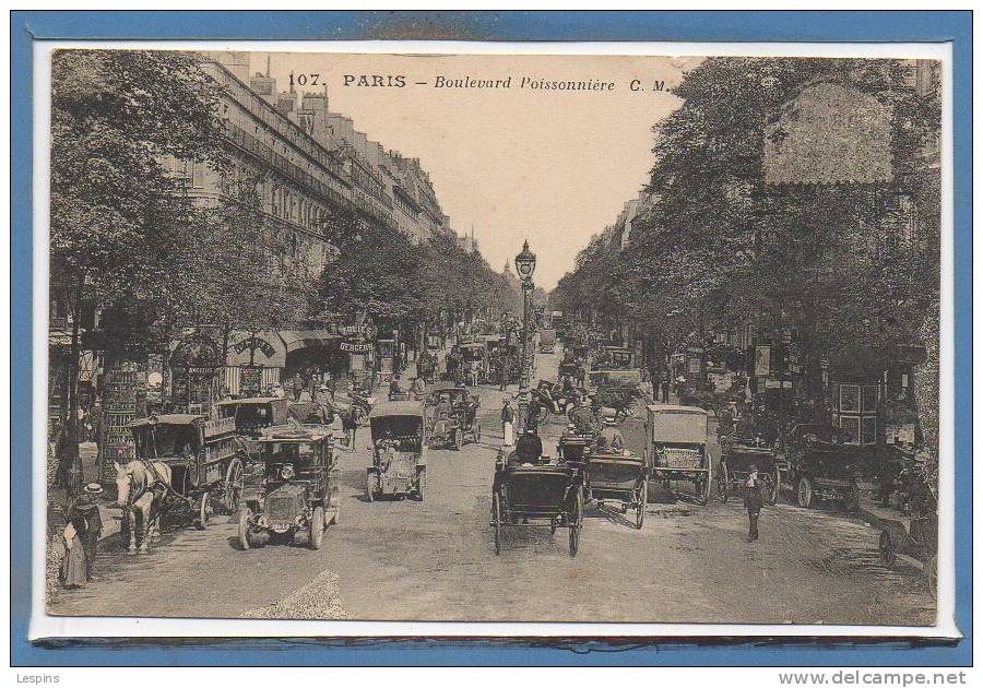 75 - PARIS - 09 Arr. --  Boulevard poissonnière - N° 107