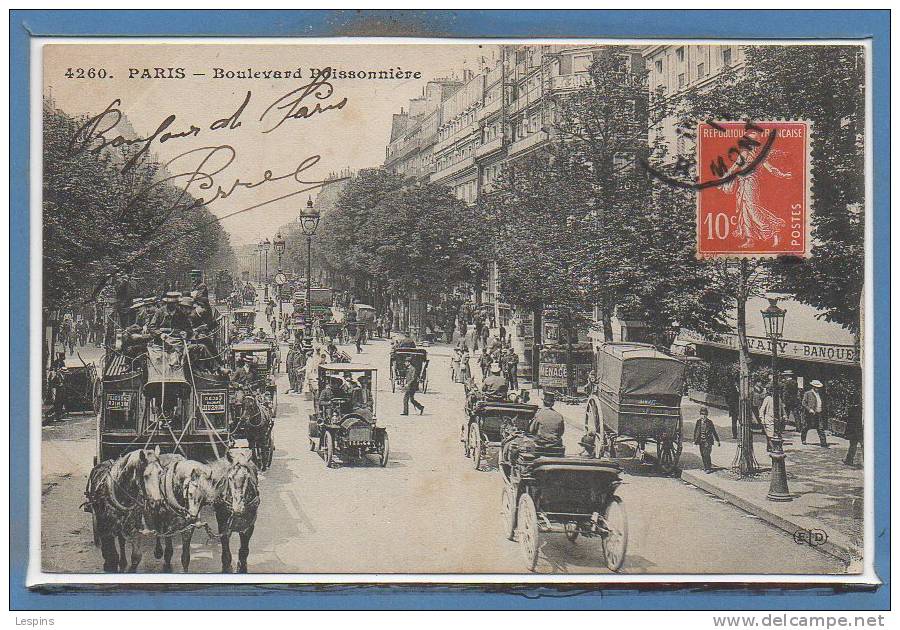 75 - PARIS - 09 Arr. --  Boulevard poissonnière - N° 4260