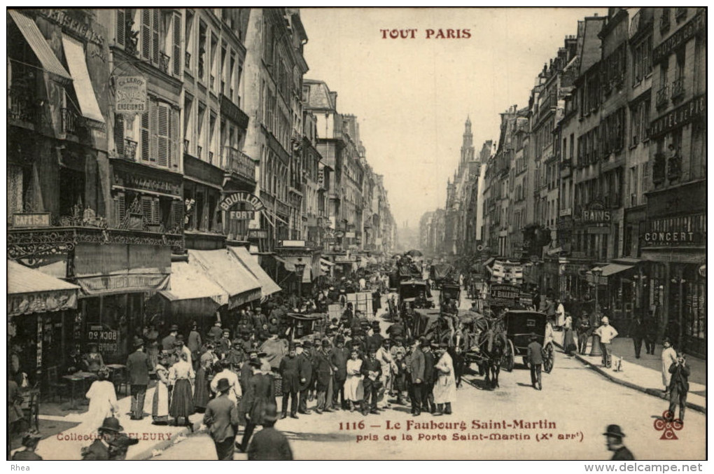 75 - PARIS - 10 ème - faubourg saint-martin - série tout paris