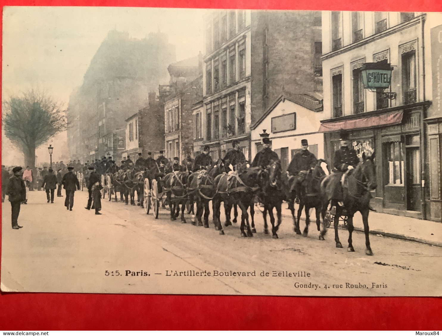 75/paris 11 l’artillerie boulevard de Belleville